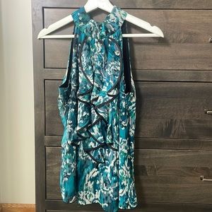 A Byer halter ruffled blouse